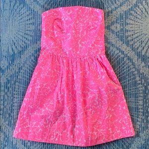 Lily Pulitzer strapless mini dress